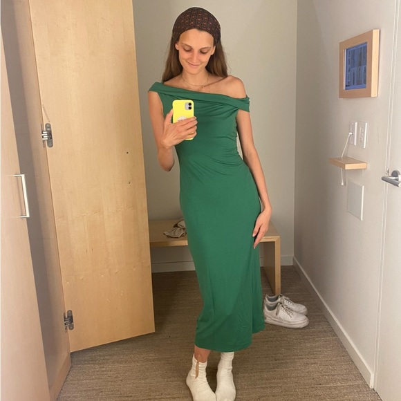 Reformation GREEN Jamen knit dress size small - Picture 1 of 11